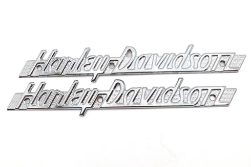 V-Twin Emblem Set with Chrome Lettering - 38-6694
