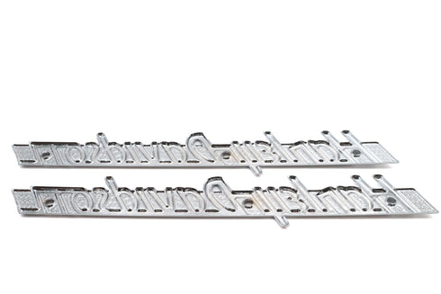 V-Twin Emblem Set with Chrome Lettering - 38-6694