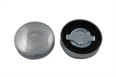 Wyatt Gatling Gas Cap and Oil Cap Set Chrome - 38-7018