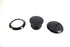 V-Twin Flush Mount Gas Cap & Left Side Tank Cap Kit Black - 38-7058