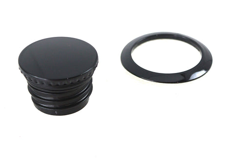 V-Twin Flush Mount Gas Cap Black - 38-7060