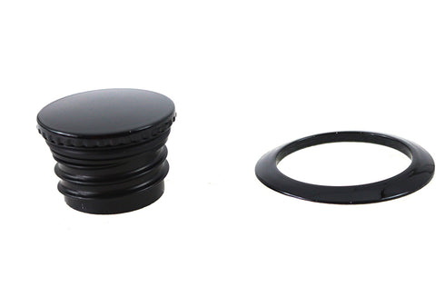 V-Twin Flush Mount Gas Cap Black - 38-7060