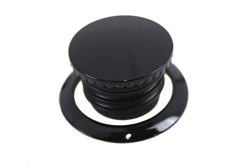 V-Twin Flush Mount Gas Cap Black - 38-7062