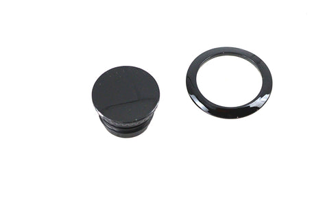 V-Twin Flush Mount Gas Cap Black - 38-7064