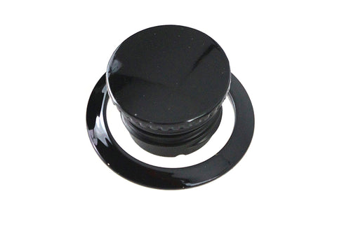V-Twin Flush Mount Gas Cap Black - 38-7064