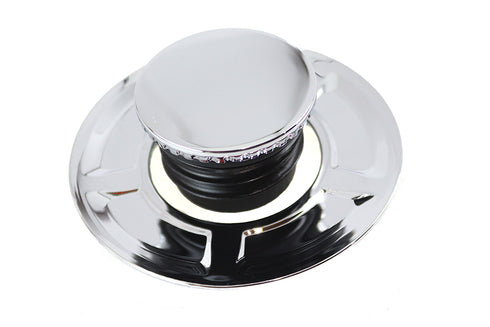 V-Twin Flush Mount Gas Cap Chrome - 38-7065