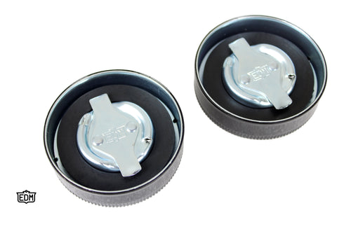 Wyatt Gatling Replica Eaton Style Gas Cap Set Vented Black - 38-7076