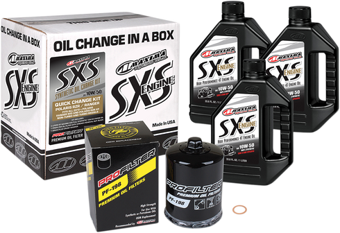 MAXIMA RACING OIL SXS Synthetic Oil Change Kit - Polaris - 10W-50 90-219013