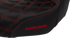 SADDLEMEN Pro Series SDC Performance Seat - Carbon Fiber/Lumbar Gripper - Red Stitch - Dyna '06-'17 SC80604RED