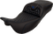 SADDLEMEN RoadSofa™ Seat - Honeycomb - Blue Stitch - Extended Reach - without Backrest - FLH/FLT '08-'24 808-07B-19001