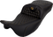 SADDLEMEN RoadSofa™ Seat - Honeycomb - Gold Stitch - Extended Reach - without Backrest - FLH/FLT '08-'24 808-07B-19007
