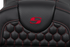 SADDLEMEN RoadSofa™ Seat - Honeycomb - Red Stitch - Extended Reach - without Backrest - FLH/FLT '08-'24 808-07B-19004