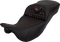 SADDLEMEN RoadSofa™ Seat - Honeycomb - Orange Stitch - Extended Reach - without Backrest - FLH/FLT '08-'24 808-07B-19003
