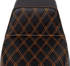 SADDLEMEN Step-Up Seat - Front Lattice Stitch - Orange Stitch - FLH/FLT '08-'23 808-07B-17203