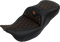 SADDLEMEN Roadsofa™ Seat - with Backrest - Orange Stitch - FL '08-'23 808-07B-182B3