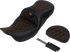 SADDLEMEN Roadsofa™ Seat - with Backrest - Orange Stitch - FL '08-'23 808-07B-182B3