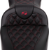 SADDLEMEN Roadsofa™ Seat - with Backrest - Wine Berry Stitch - FL '08-'23 808-07B-182B8