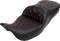 SADDLEMEN Roadsofa™ Seat - with Backrest - Red Stitch - FL '08-'23 808-07B-182B4