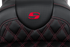 SADDLEMEN Roadsofa™ Seat - with Backrest - Red Stitch - FL '08-'23 808-07B-182B4