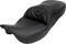 SADDLEMEN Roadsofa™ Seat - with Backrest - Carbon Fiber - Black Stitch - FL '08-'19 808-07B-185B0