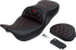 SADDLEMEN Roadsofa™ Seat - with Backrest - Red Stitch - FL '08-'23 808-07B-182B4