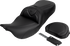SADDLEMEN Roadsofa™ Seat - with Backrest - Carbon Fiber - Black Stitch - FL '08-'19 808-07B-185B0