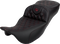 SADDLEMEN Roadsofa™ Extended Reach Seat - Lattice Stitch - Wine Berry Stitch - with Backrest - FL '08-'24 808-07B-184B8