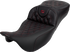 SADDLEMEN Roadsofa™ Extended Reach Seat - Lattice Stitch - Wine Berry Stitch - with Backrest - FL '08-'24 808-07B-184B8