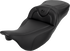 SADDLEMEN Roadsofa™ Extended Reach Seat - Carbon Fiber - Black Stitch - Backrest - FL '08-'24 808-07B-186B0