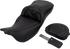 SADDLEMEN Roadsofa™ Extended Reach Seat - Carbon Fiber - Black Stitch - Backrest - FL '08-'24 808-07B-186B0