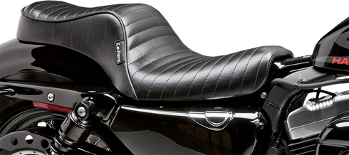LE PERA Cherokee Seat - Pleated - Black - XL '04-'22 LK-026PT