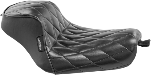 LE PERA Sprocket Solo Seat - Diamond - Black - XL '04-'23 LK-326DM