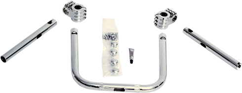 KLOCK WERKS Klip Hanger Handlebar for Indian - 10" - Chrome/Chrome KWH-04-0344