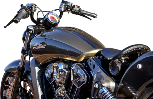 KLOCK WERKS Klip Hanger Handlebar for Indian - 5" - Black/Chrome KWH-04-0348