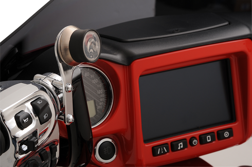 KLOCK WERKS iOmount™ for Indian - Left Perch Mount - Chrome - Touring KWD-04-0383