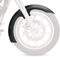 KLOCK WERKS Front Fender - Slicer - Black - 21" KWF-02-0502S