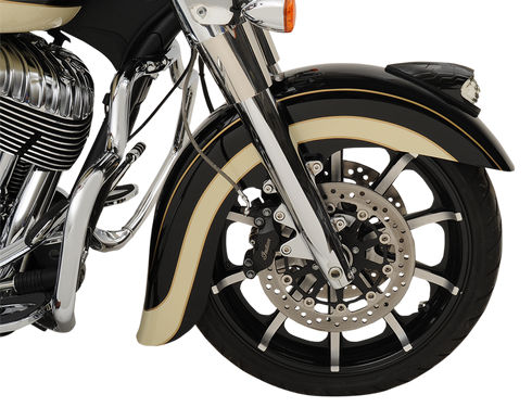 KLOCK WERKS Front Fender - E-Coating Black - 16"-19" - Indian/Chief KWF-04-0400