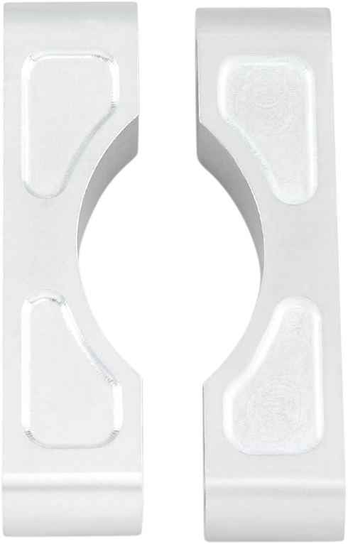KLOCK WERKS Hugger Front Fender Mounting Blocks - For 16"/17"/18"/19" Wheels - Satin KWFS-01-0103