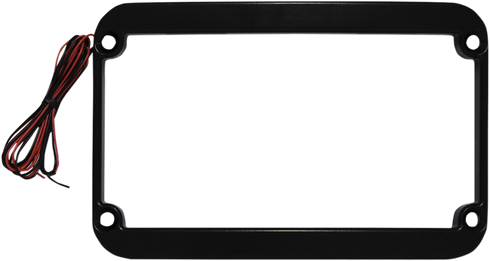 KLOCK WERKS License Plate Frame - LED - Black KWS-01-0088-B