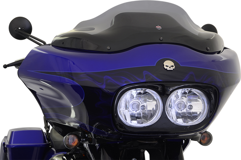 KLOCK WERKS Flare™ Windshield - 8" - Smoke - '98-'13 FLTR KWW-01-0189