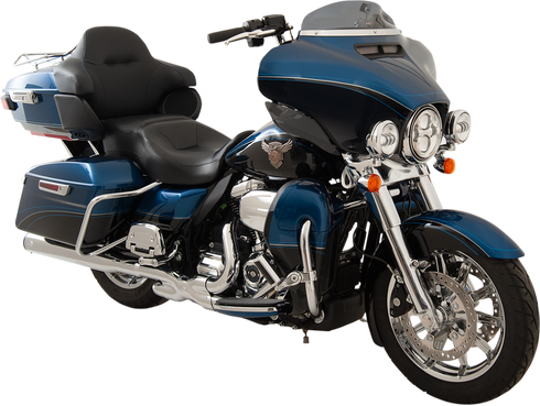 KLOCK WERKS Flare™ Windshield - 4" - Dark Smoke - FLH KWW-01-0405