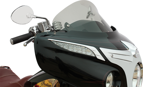 KLOCK WERKS Flare™ Windshield - 10" - Short - Tinted - Indian KWW-04-0039