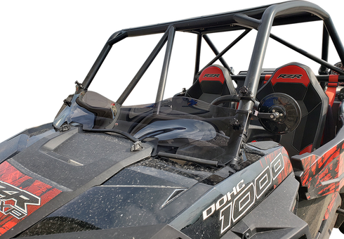 KLOCK WERKS Flare™ Windshield - 6-1/4" - Dark Smoke - RZR KWW-05-0429
