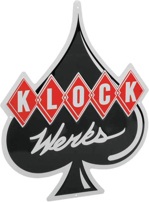 KLOCK WERKS Metal Sign - Aluminum - 14" x 17-1/2" KWA-METALSIGN