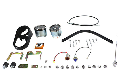 V-Twin FXS Tachometer and Speedometer Dash Cover Kit - 39-0007