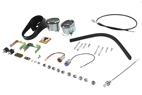 V-Twin FXS Tachometer and Speedometer Dash Cover Kit - 39-0007