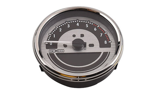 V-Twin 5 inch Electronic Speedometer Assembly Silver - 39-0011