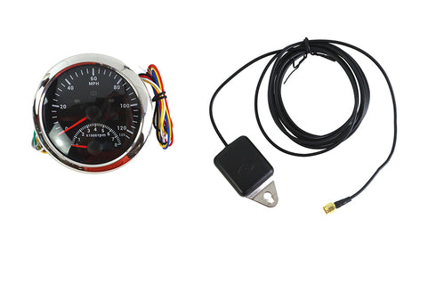 V-Twin 85mm GPS Speedometer Tachometer Gauge - 39-0014