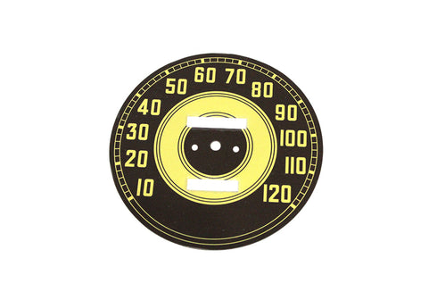 V-Twin Olive Tin Speedometer Face - 39-0053
