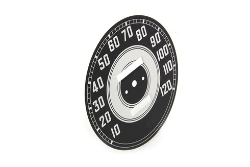 V-Twin Black Tin Speedometer Face - 39-0056